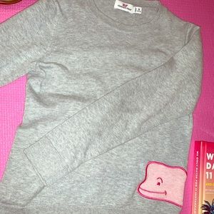 GIRLS GREY VINEYARD VINES SWEATER